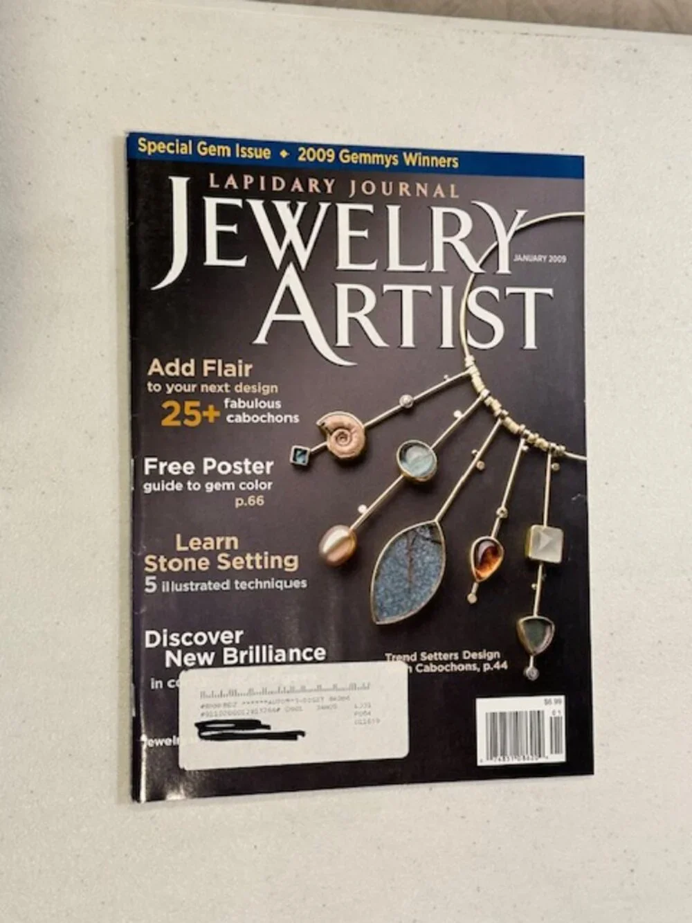 Lot of ELEVEN (11) Issues-Jewelry Artist Lapidary Journal 2008-2009